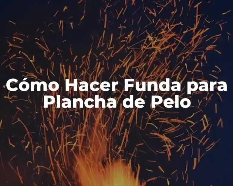 Cómo Hacer Funda para Plancha de Pelo