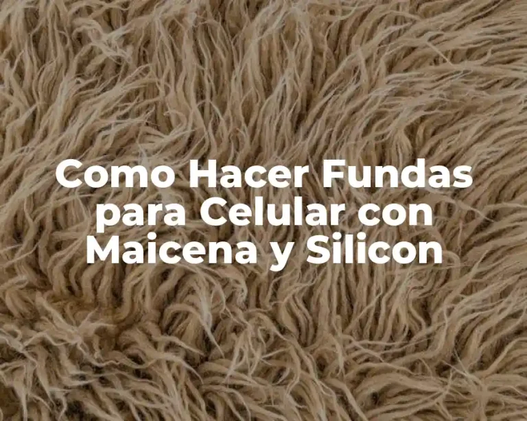 Como Hacer Fundas para Celular con Maicena y Silicon