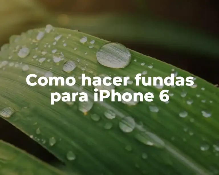 Como hacer fundas para iPhone 6