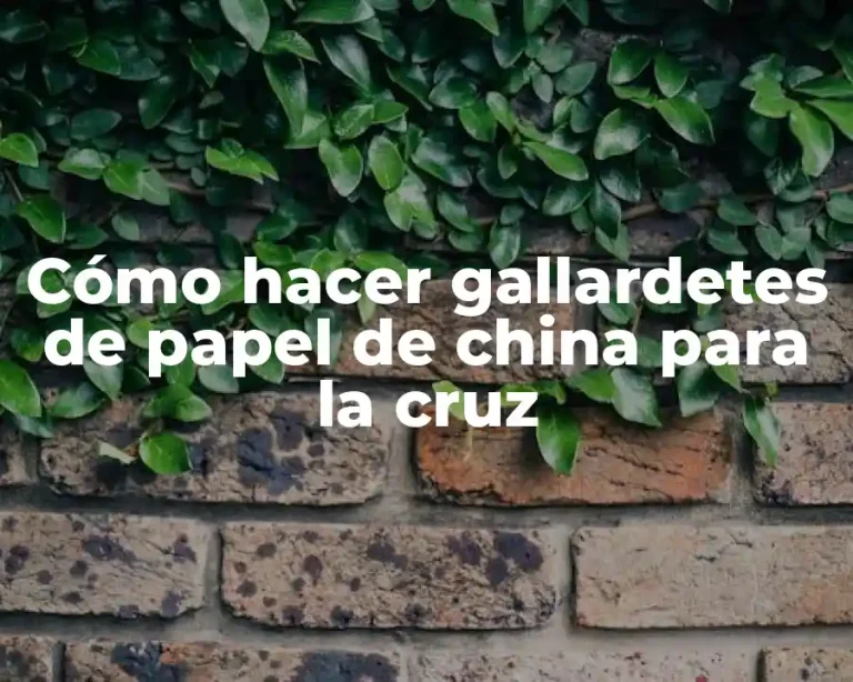 Cómo hacer gallardetes de papel de china para la cruz