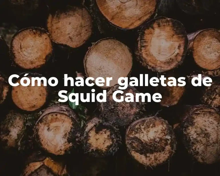 Cómo hacer galletas de Squid Game