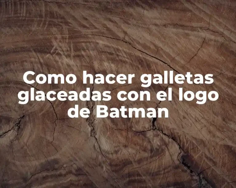 Como hacer galletas glaceadas con el logo de Batman