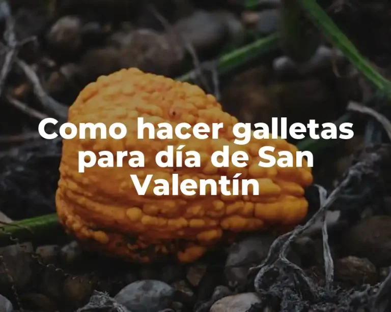 Como hacer galletas para día de San Valentín