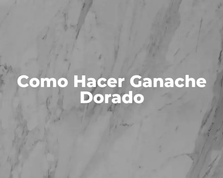 Como Hacer Ganache Dorado
