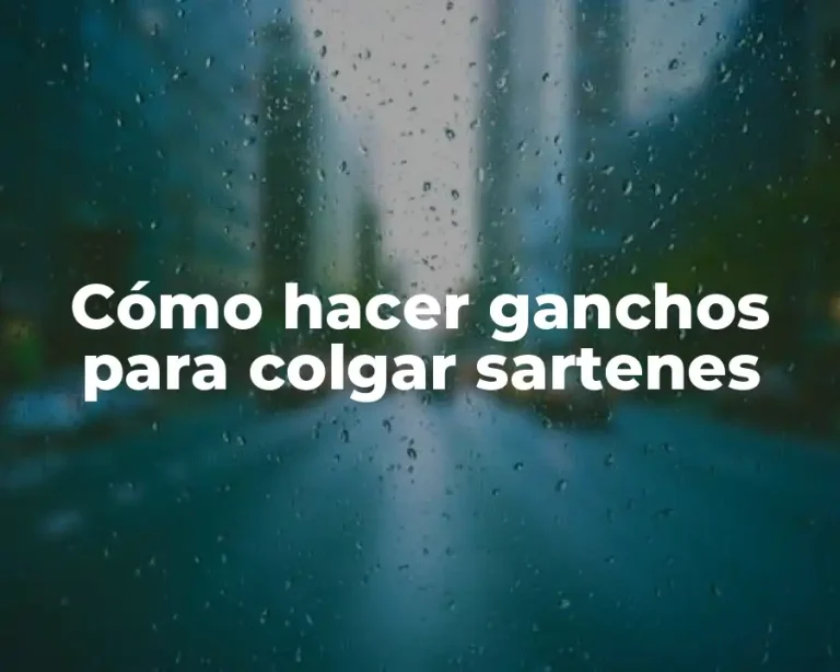 Cómo hacer ganchos para colgar sartenes