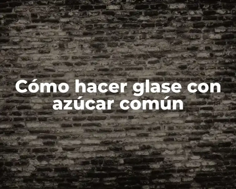 Cómo hacer glase con azúcar común