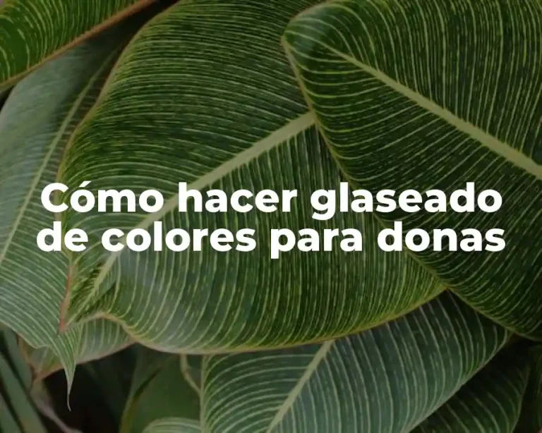 Cómo hacer glaseado de colores para donas