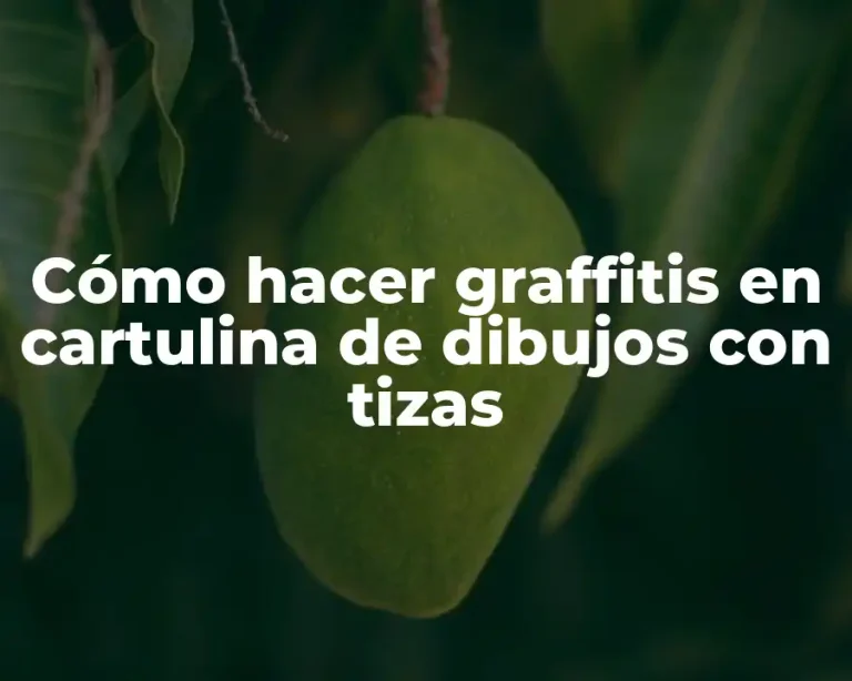 Cómo hacer graffitis en cartulina de dibujos con tizas