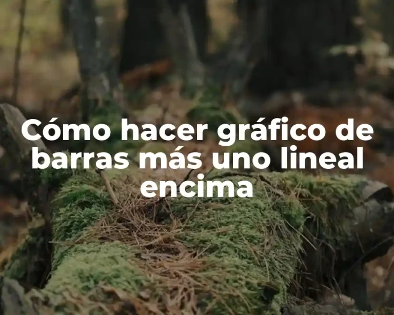 Cómo hacer gráfico de barras más uno lineal encima