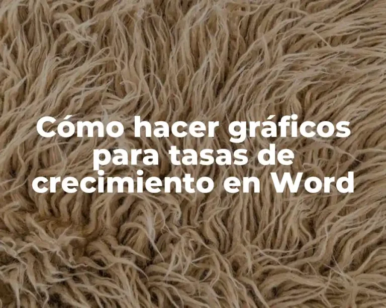 Cómo hacer gráficos para tasas de crecimiento en Word