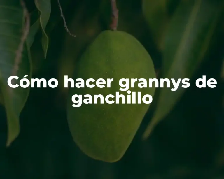 Cómo hacer grannys de ganchillo