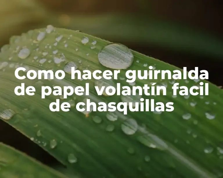 Como hacer guirnalda de papel volantín facil de chasquillas