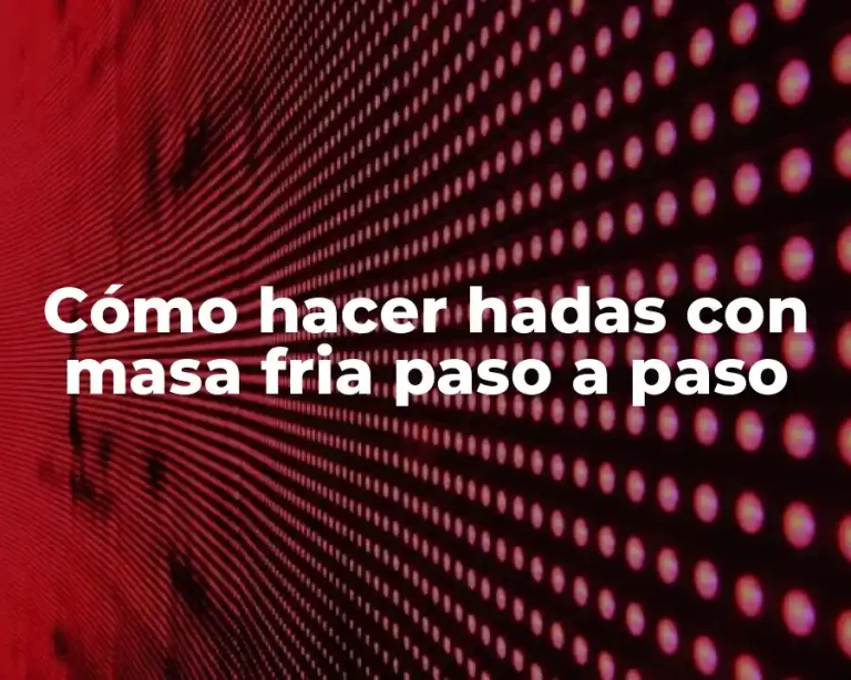 Cómo hacer hadas con masa fria paso a paso
