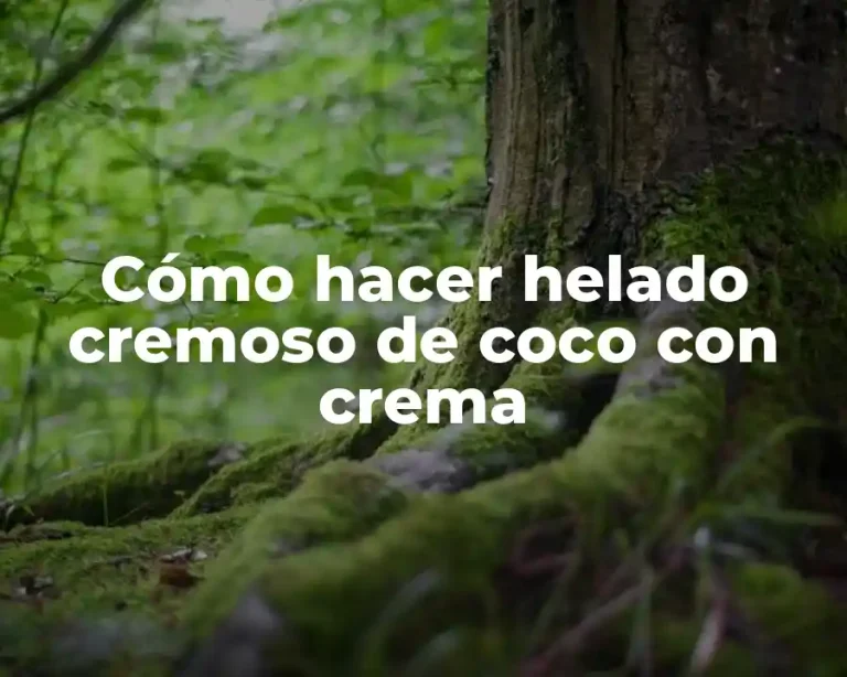 Cómo hacer helado cremoso de coco con crema