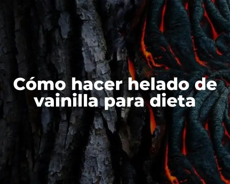 Cómo hacer helado de vainilla para dieta