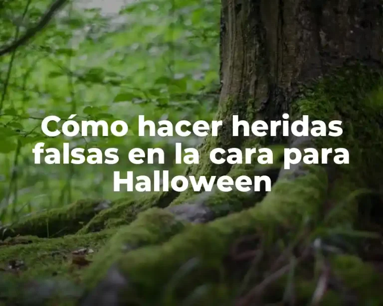 Cómo hacer heridas falsas en la cara para Halloween