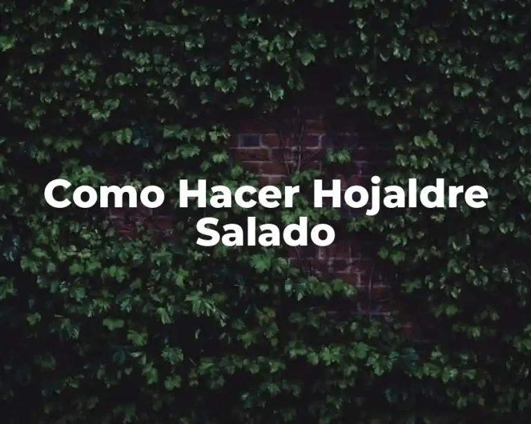 Como Hacer Hojaldre Salado