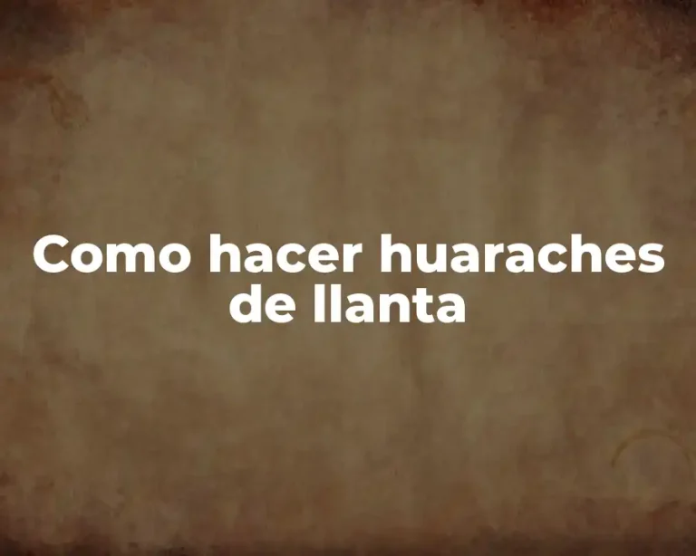 Como hacer huaraches de llanta