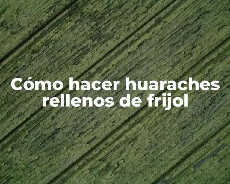 Cómo hacer huaraches rellenos de frijol