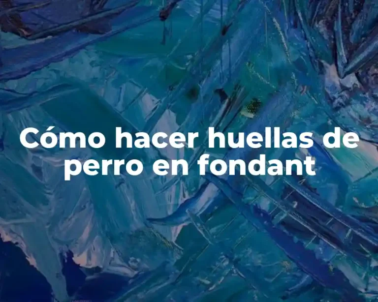 Cómo hacer huellas de perro en fondant