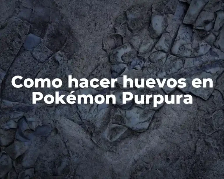 Como hacer huevos en Pokémon Purpura