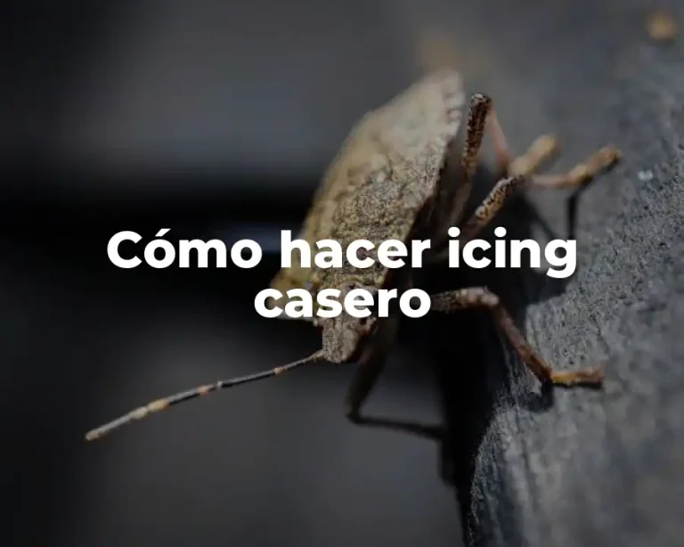 Cómo hacer icing casero