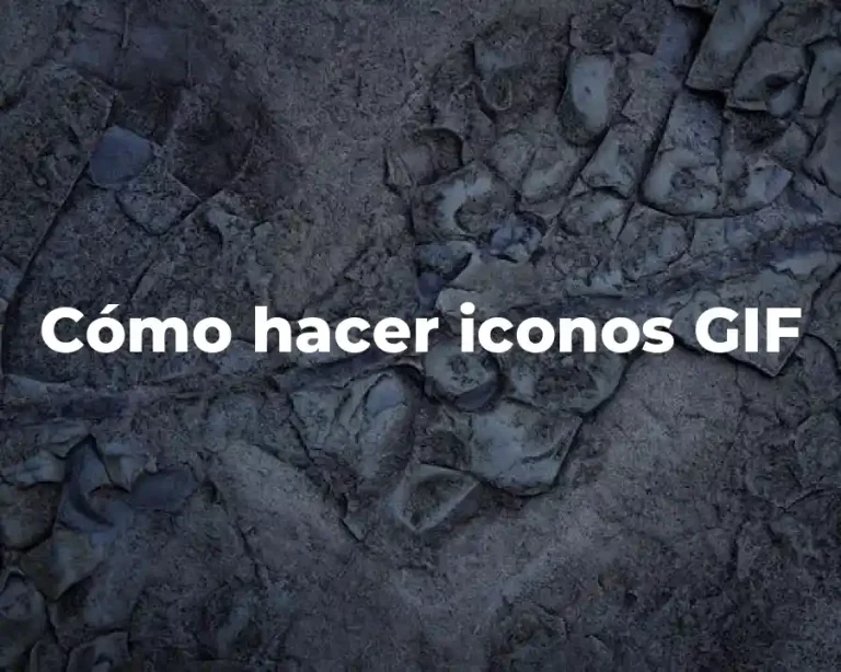Cómo hacer iconos GIF