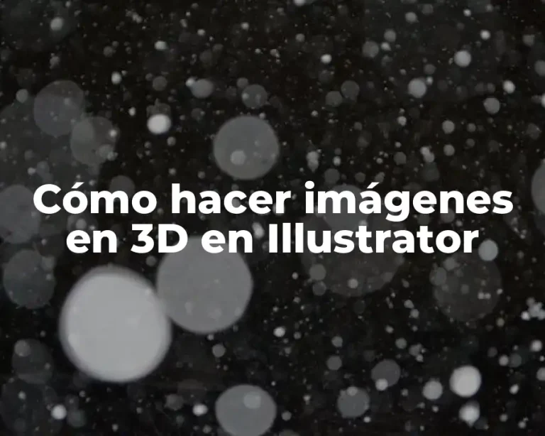 Cómo hacer imágenes en 3D en Illustrator
