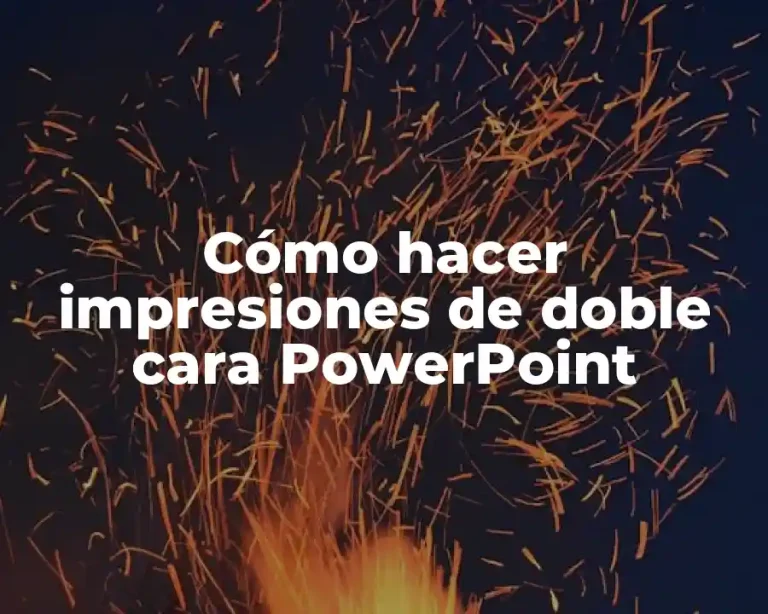 Cómo hacer impresiones de doble cara PowerPoint