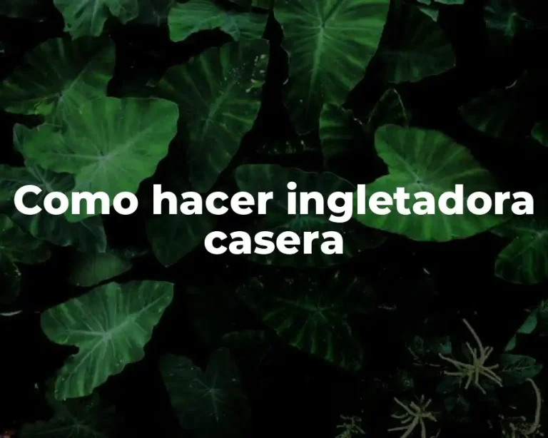 Como hacer ingletadora casera