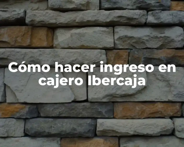 Cómo hacer ingreso en cajero Ibercaja