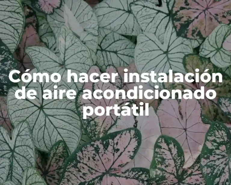 Cómo hacer instalación de aire acondicionado portátil