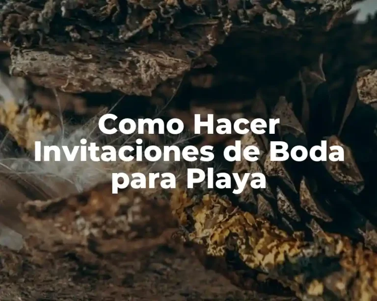 Como Hacer Invitaciones de Boda para Playa