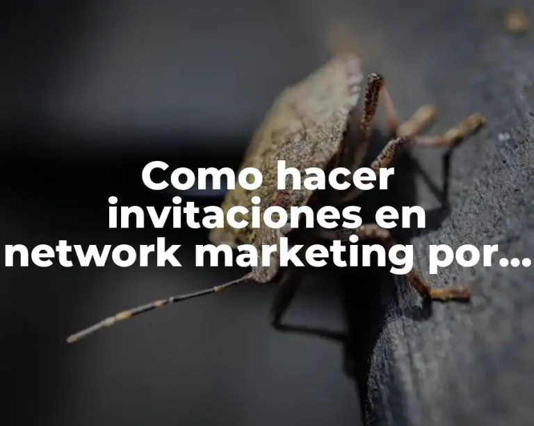 Como hacer invitaciones en network marketing por Facebook