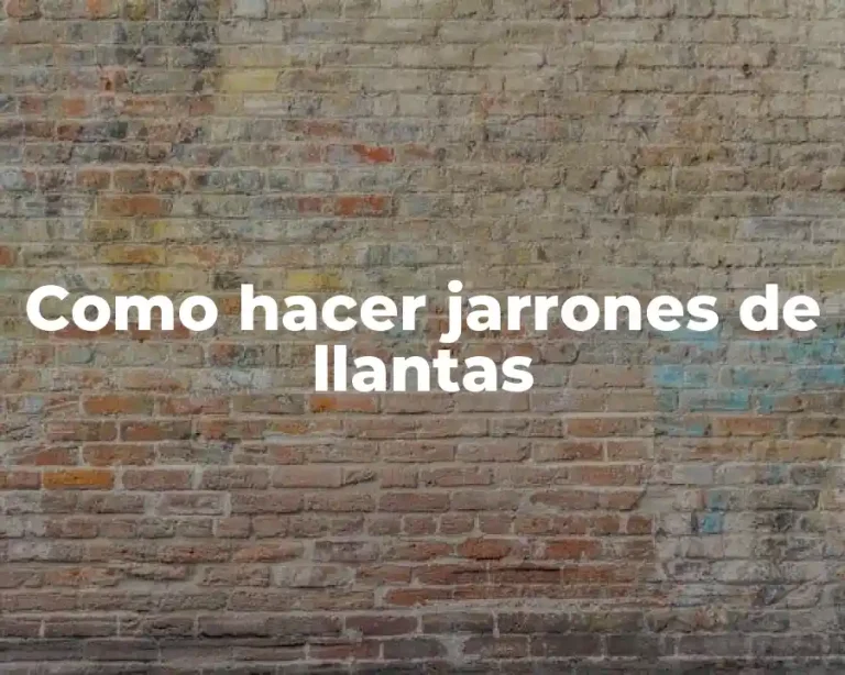 Como hacer jarrones de llantas