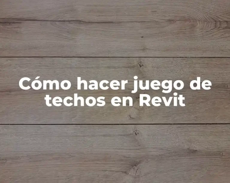 Cómo hacer juego de techos en Revit