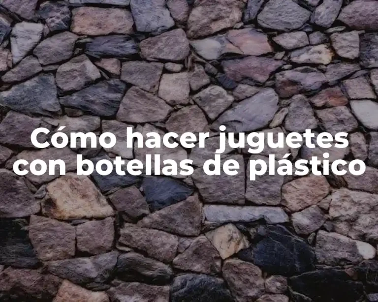 Cómo hacer juguetes con botellas de plástico