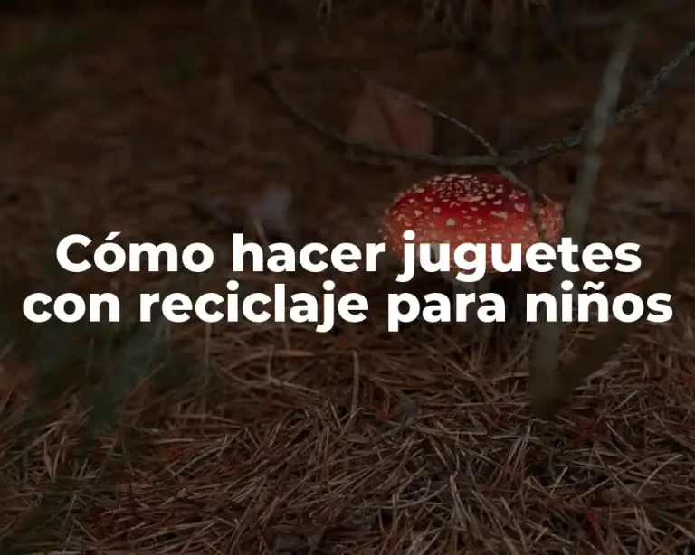 Cómo hacer juguetes con reciclaje para niños