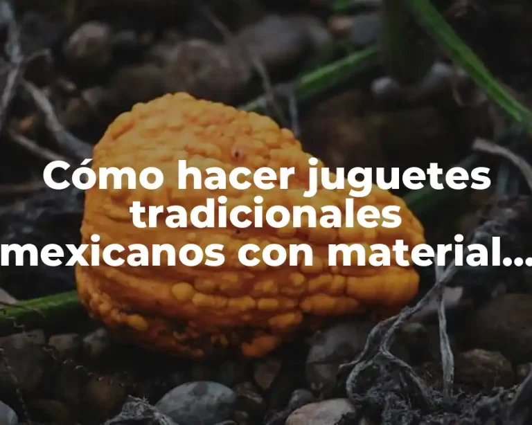 Cómo hacer juguetes tradicionales mexicanos con material reciclado