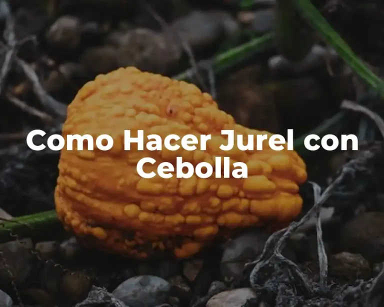 Como Hacer Jurel con Cebolla