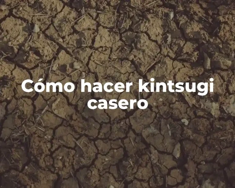 Cómo hacer kintsugi casero