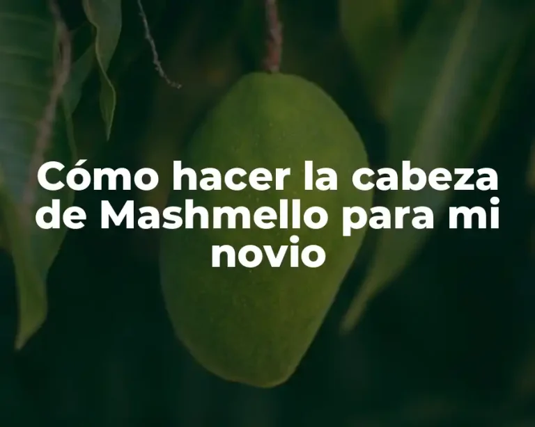 Cómo hacer la cabeza de Mashmello para mi novio