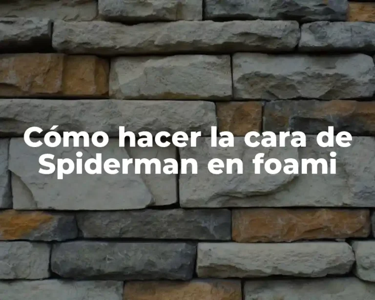Cómo hacer la cara de Spiderman en foami