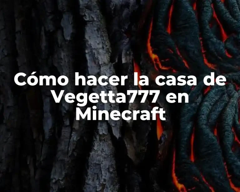 Cómo hacer la casa de Vegetta777 en Minecraft
