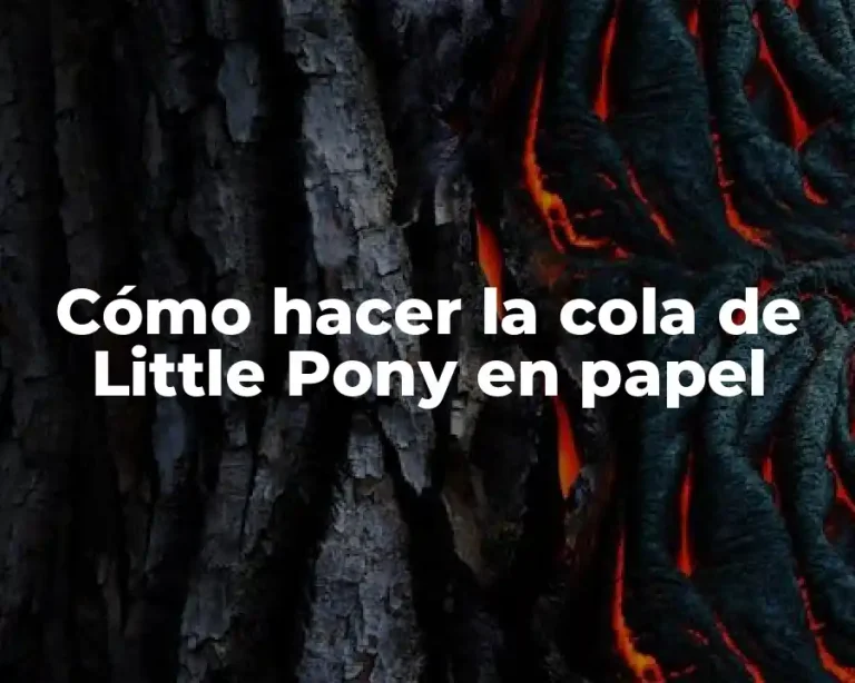 Cómo hacer la cola de Little Pony en papel