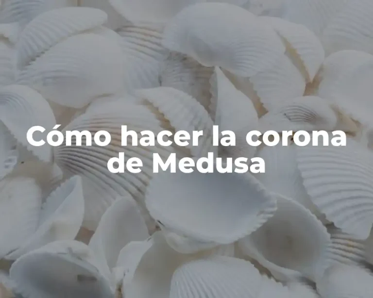 Cómo hacer la corona de Medusa