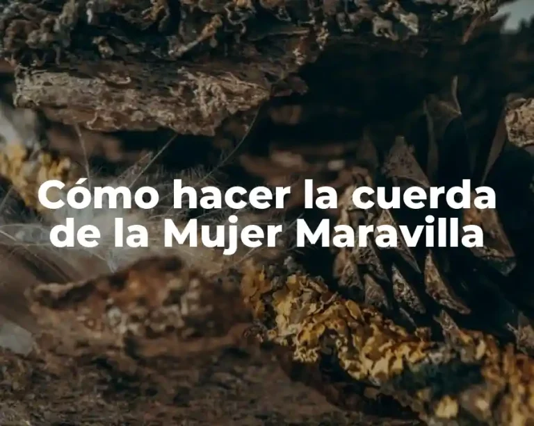 Cómo hacer la cuerda de la Mujer Maravilla