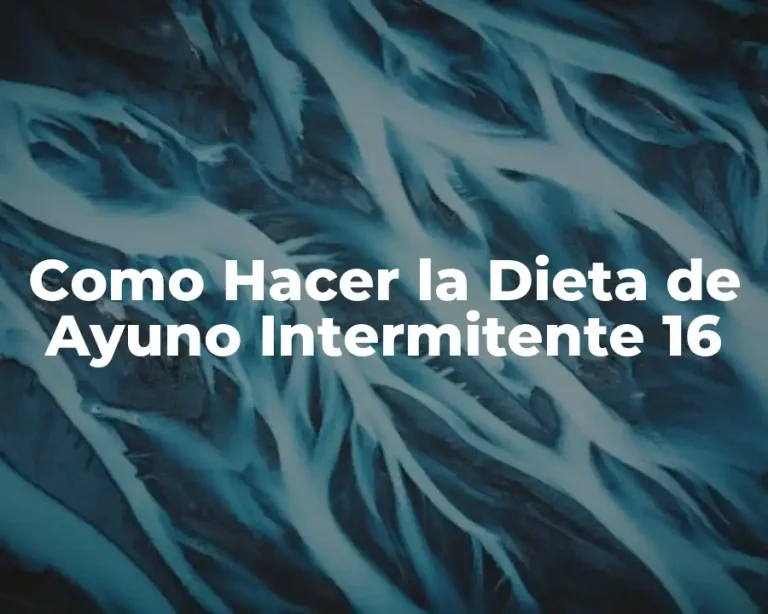 Como Hacer la Dieta de Ayuno Intermitente 16
