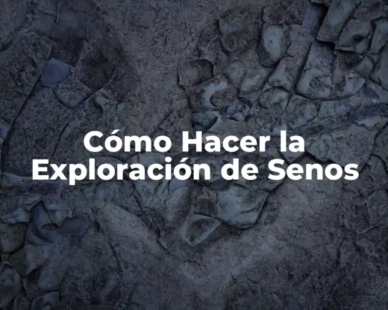 Cómo Hacer la Exploración de Senos
