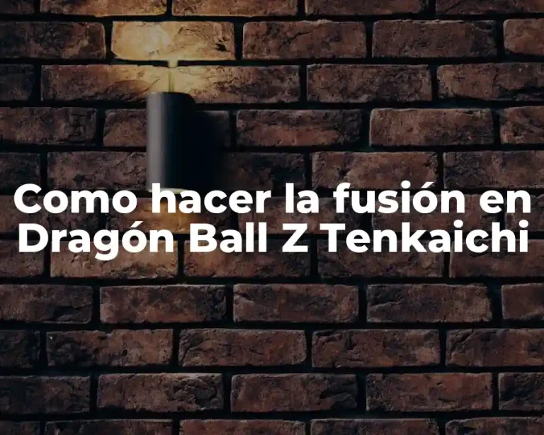 Como hacer la fusión en Dragón Ball Z Tenkaichi